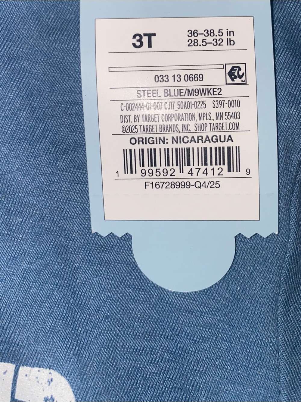 Cat & Jack Light Blue "Best Brother Club" Short Sleeve Tee - Picture 5 of 7